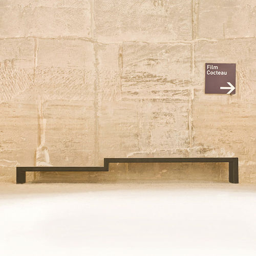 Banc de jardin contemporain - EUDALD - CYRIA | Mobilier Urbain - en acier / en fer / en acier thermolaqué