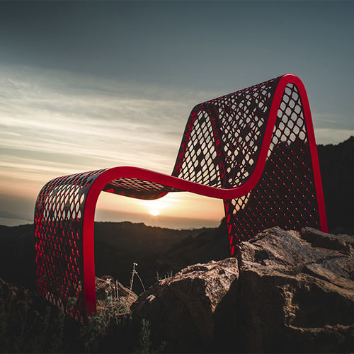 Fauteuil urbain contemporain - ELINIUM - CYRIA | Mobilier Urbain - en acier / couleur personnalisable / pour espace public