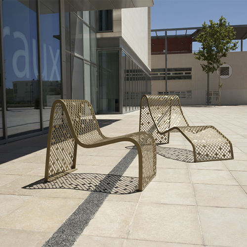 Chaise de jardin contemporaine - ELINIUM - CYRIA | Mobilier Urbain - d'extérieur / en acier / en fer
