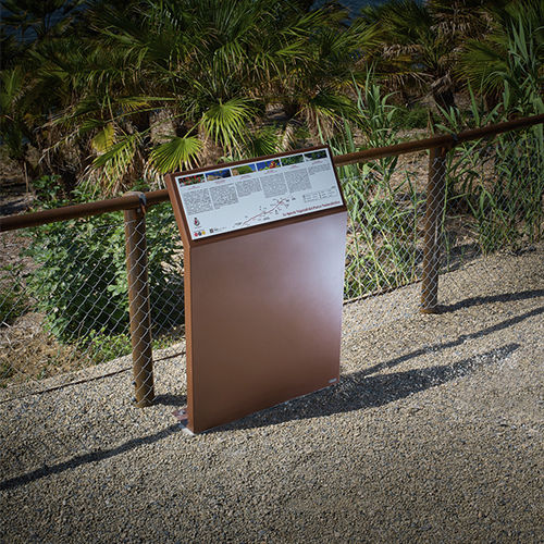 Totem signalétique - EUDALD 2 - CYRIA | Mobilier Urbain - publicitaire / décoratif / en acier corten