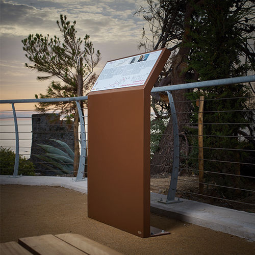 Pupitre signalétique - EUDALD - CYRIA | Mobilier Urbain - en acier corten / en acier / en acier inoxydable