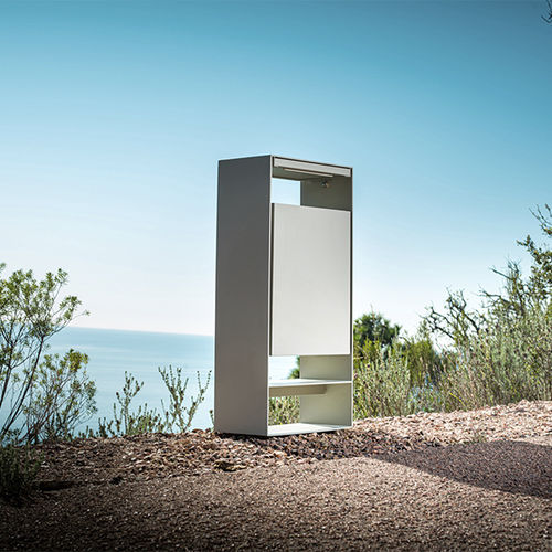 Poubelle publique - EUDALD - CYRIA | Mobilier Urbain - en acier galvanisé / en acier / en acier inoxydable