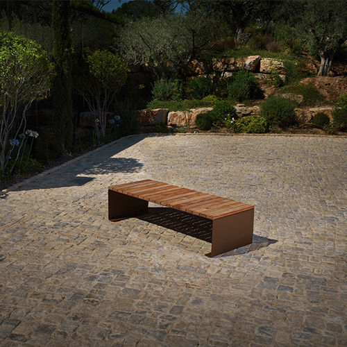 Chaise longue contemporaine - ABSOLUT CARPET - CYRIA | Mobilier Urbain - en bois / en acier / en acier inoxydable