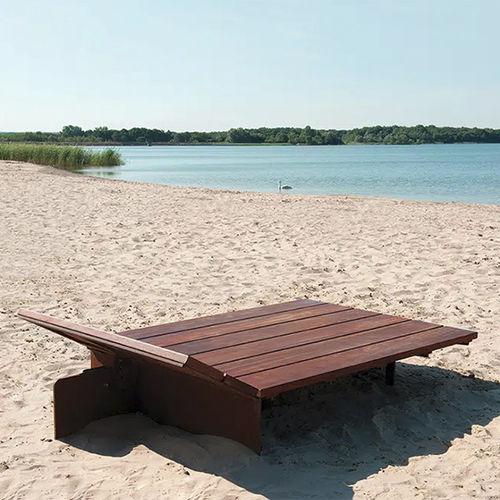 Transat contemporain - MONSIEUR - CYRIA | Mobilier Urbain - en bois / en acier / d'extérieur
