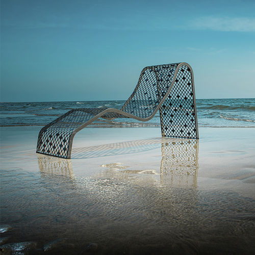 Bain de soleil design original - ELINIUM - CYRIA | Mobilier Urbain - en acier thermolaqué / en métal / de plage