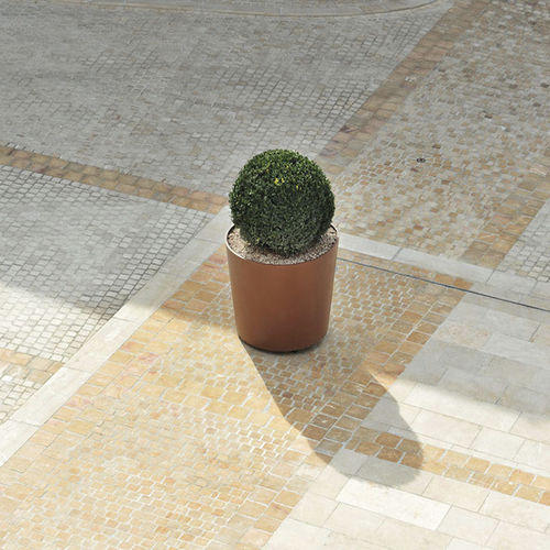 Jardinière en acier COR-TEN® - GLAM 3 - CYRIA | Mobilier Urbain - en acier thermolaqué / ronde / à haute résistance