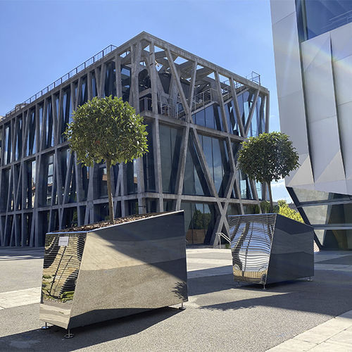 Bac d'orangerie en acier galvanisé - DEGRE9 1 - CYRIA | Mobilier Urbain - en acier COR-TEN® / en acier thermolaqué / résistant aux intempéries