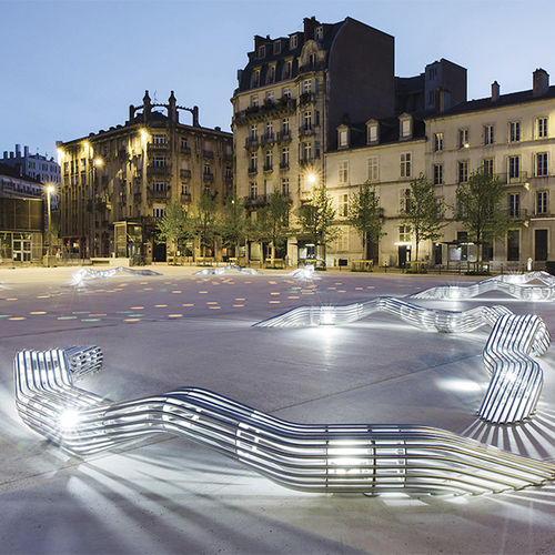 banc public design industriel - CYRIA | Mobilier Urbain