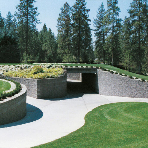 Mur de soutènement en béton - TENSARTECH® MESA®  - Tensar International - modulaire / matricé / pour chemin de fer