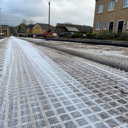 Géogrille de protection - GLASSTEX®GRID-R - Tensar International - de renfort / pour travaux routiers / en polymère