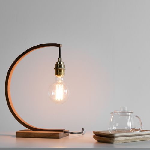 Lampe de table - HANTER - Tom Raffield - en chêne / contemporaine / d'intérieur