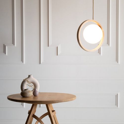 Suspension - LOER - Tom Raffield - en verre / en frêne / contemporaine
