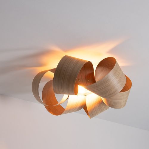 Plafonnier contemporain - DRIFT - Tom Raffield - en chêne / en noyer / à LED
