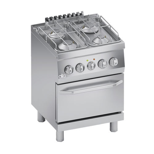 Cuisinière à gaz - K6MCU10FF - ATA - électrique / professionnelle / 4 foyers