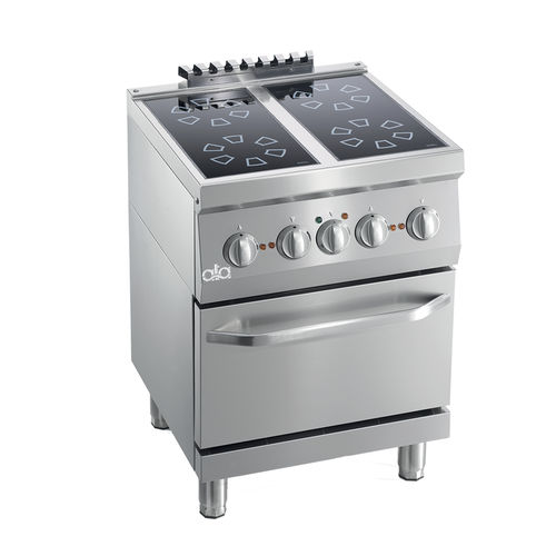 Cuisinière électrique - K6EVC10FF - ATA - professionnelle / 4 foyers / 1 four