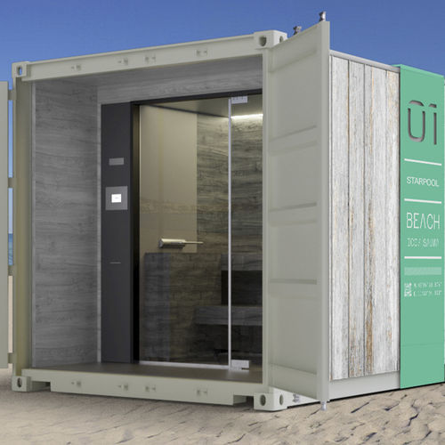 Sauna finlandais - I.CON - Starpool - professionnel / en bois / en verre