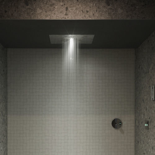 Pommeau de douche de plafond - SHOWER ONE - Starpool - rectangulaire / pluie / cascade
