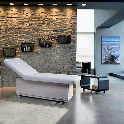 Table de massage électrique - VERSUS 1M - Lemi BEAUTY & SPA - en bois / à hauteur réglable / chauffante