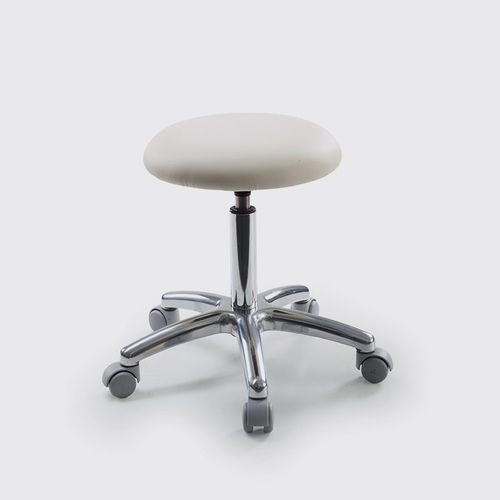 Tabouret de travail avec piètement en métal - 015, 015 PEDI - Lemi BEAUTY & SPA - à roulettes / tapissé / pivotant