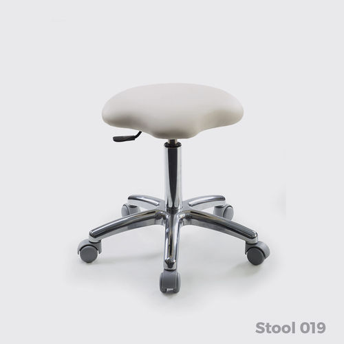 Tabouret de travail avec piètement en métal - 019 - Lemi BEAUTY & SPA - à roulettes / tapissé / pivotant