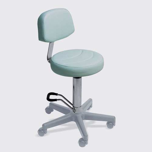 Tabouret de travail contemporain - 010/S - Lemi BEAUTY & SPA - en simili cuir / avec piètement en métal / tapissé