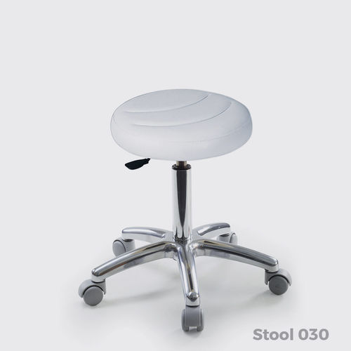 Tabouret de travail avec piètement en métal - 030  - Lemi BEAUTY & SPA - à roulettes / tapissé / pivotant