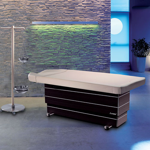 Table de massage électrique - AYURVEDA V - Lemi BEAUTY & SPA - en bois / à hauteur réglable / sur mesure
