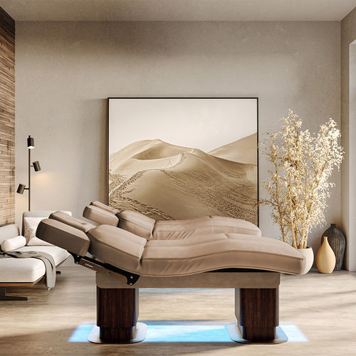 Table de massage électrique - MILANO EVO - Lemi BEAUTY & SPA - en bois / en métal / en cuir