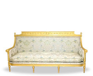 Canapé de style Louis XVI - JACOB - Balcaen - multicolore / en bois / 3 places