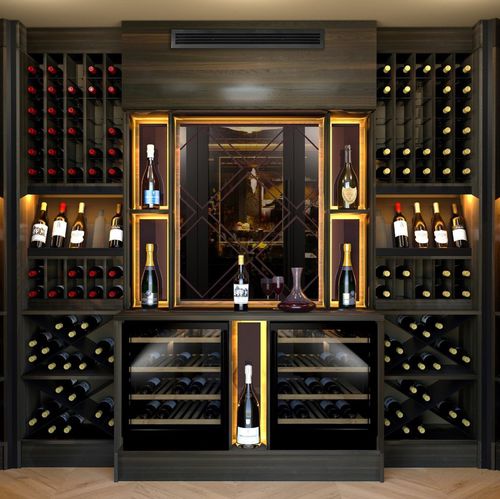 Range-bouteille en bois - ESIGO 14 WH5 - ESIGO - mural / sur mesure / Fabriqué en Italie