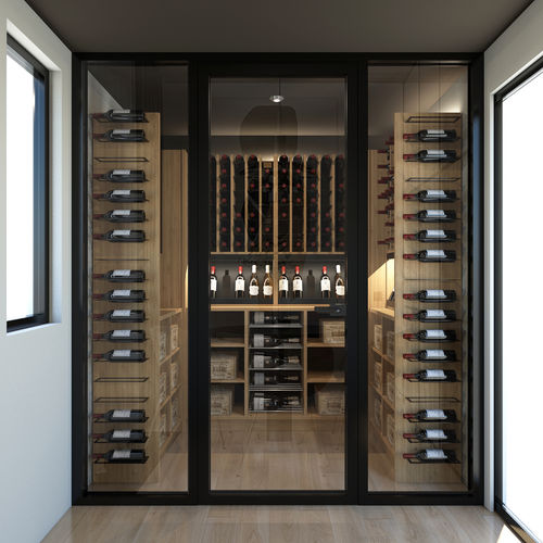 Range-bouteille en bois - ESIGO 14 WH4 - ESIGO - mural / sur mesure / Fabriqué en Italie