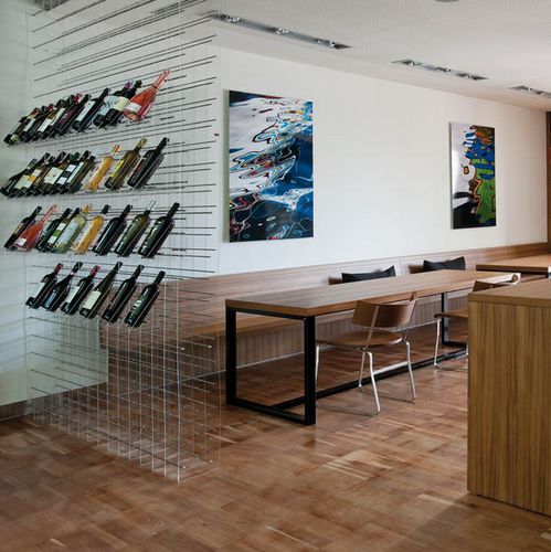 Étagère à bouteilles de vin - ESIGO WINE BAR 01 - ESIGO - paravent / sol plafond / contemporaine