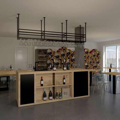 Meuble bar contract - ESIGO WINE BAR 03 - ESIGO - pour bar / contemporain / en bois