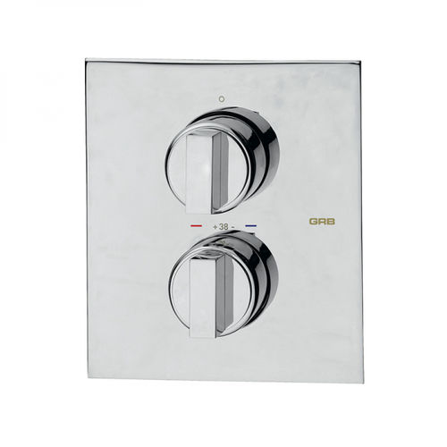 Mélangeur pour douche - 146800/50110520/50120520 - GRB MIXERS - encastrable / thermostatique / en métal chromé