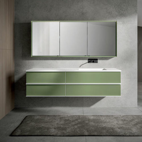 Meuble vasque suspendu - REA - Agorà Group - MDF / en verre / aluminium