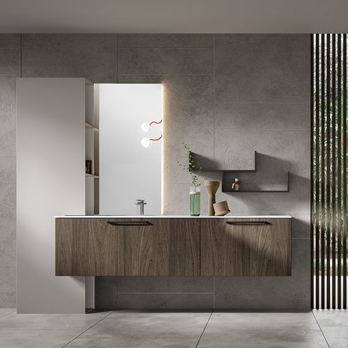 Vasque à encastrer - SIRIO - Agorà Group - en Corian® / en résine / avec plan intégré