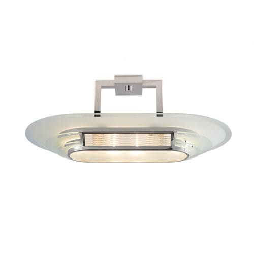 Plafonnier Art Déco - NIZZA II ART. B25 - Art Deco Schneider - elliptique / en verre / en nickel