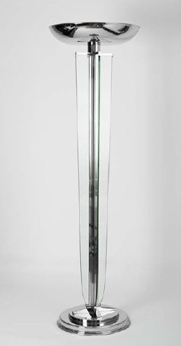 Lampe sur pied - Adnet - Art Deco Schneider - en verre / Art Déco / sans fil