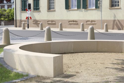 Banc de jardin contemporain - Kronimus AG Betonsteinwerke - en béton