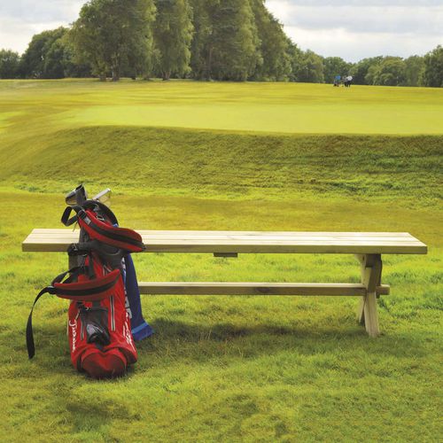 Banc de jardin contemporain - FARMERS - Alexander Rose - en pin / sans dossier / sans accoudoirs