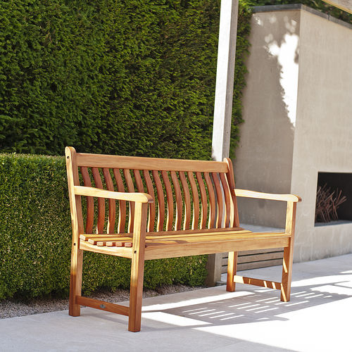 Banc de jardin classique - Cornis Broadfield - Alexander Rose - en bois / avec dossier / avec accoudoirs