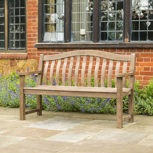 Banc de jardin contemporain - SHERWOOD TURNBERRY  - Alexander Rose - en acacia / avec dossier / avec accoudoirs