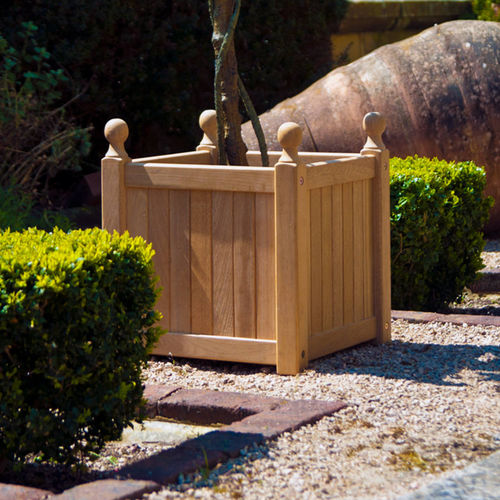 Jardinière en chêne - ROBLE - Alexander Rose - carrée / contemporaine / d'extérieur