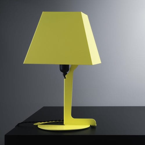Lampe de table - FOLD - Established and sons - en acier / en acier à revêtement par poudre / en tissu