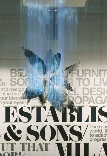Lustre design original - SWARM - Established and sons - en cristal / professionnel / par Zaha Hadid