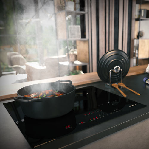 Table de cuisson à induction - H-Connect 603 Slider - Frecan - 3 foyers / encastrable / avec commandes tactiles