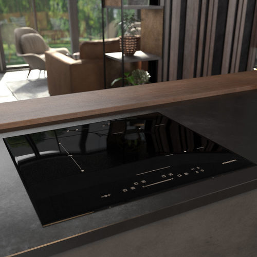 Table de cuisson à induction - H-Connect 604 Slider Bridge - Frecan - 4 foyers / encastrable / avec commandes tactiles
