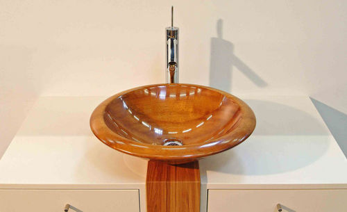 Vasque à poser - IMAGE 02 - IMAGE - en bois / ronde / contemporaine