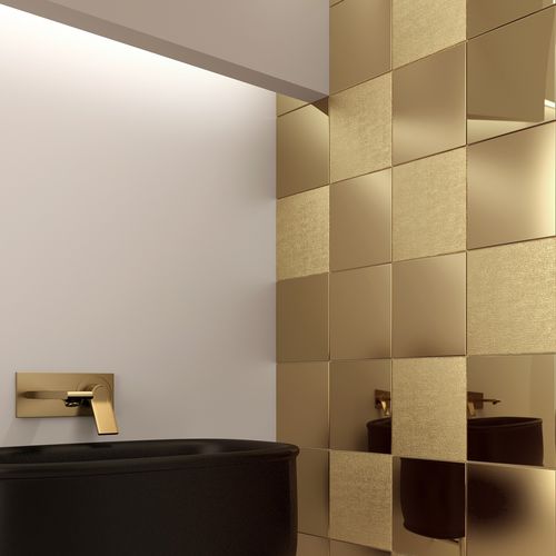Carrelage en céramique - BECOME GOLD MIX - INTHETILE - métallisé / d'intérieur / mural