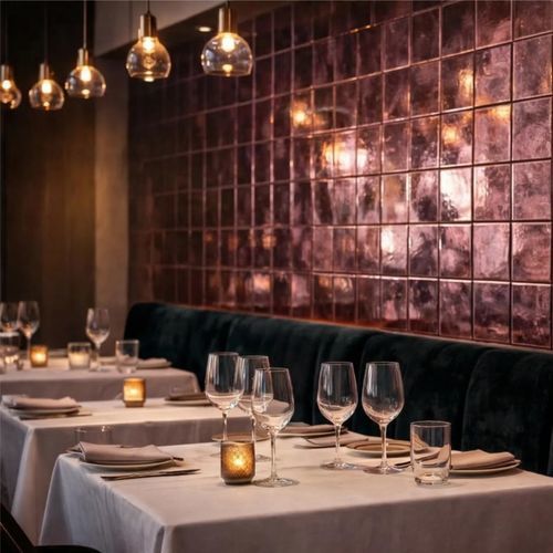 Carrelage en céramique - CREPE ROSE GOLD - INTHETILE - métallisé / intérieur / mural
